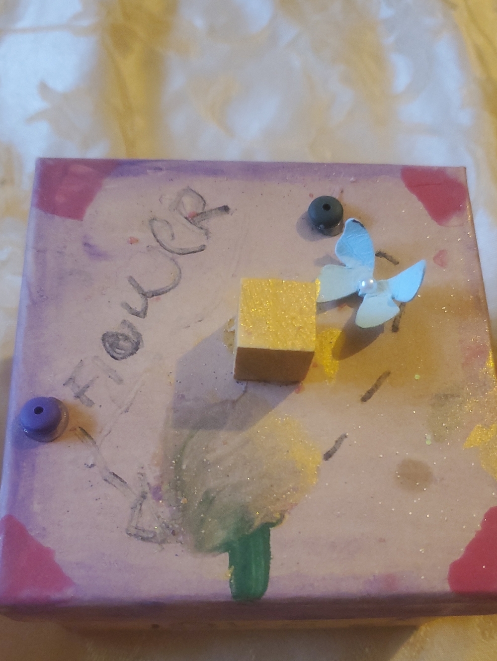 Hand-Painted Trinket Box - Picture 2 of 7